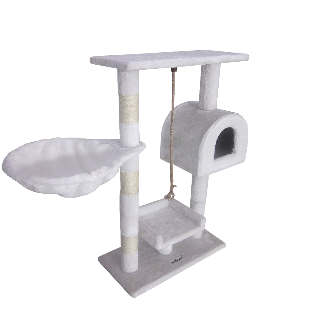 Leopet Kbm001 2grau Cat Tree Scratching Post Kitten Climbing Excercise
